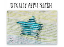 Stickdatei - Negativ Appli Stern